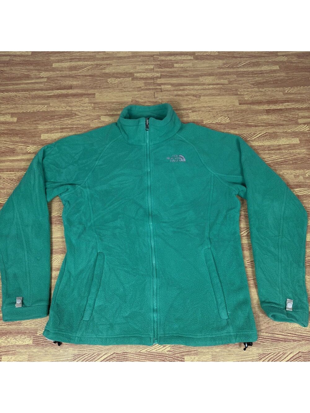The North Face Womens Full Zip Fleece Jacket Medium **Green**